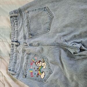 Shein X Hello Kitty Unicorn Jeans Size S